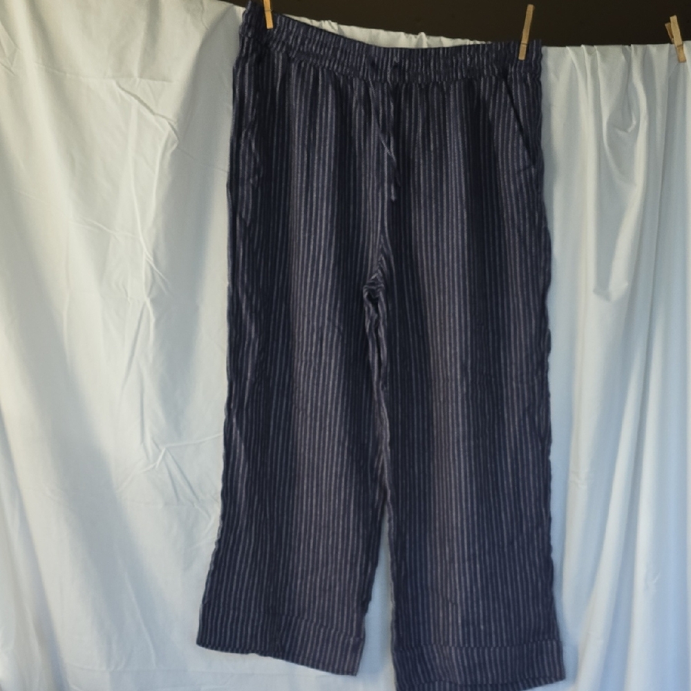 Time and Tru Blue Striped Pants